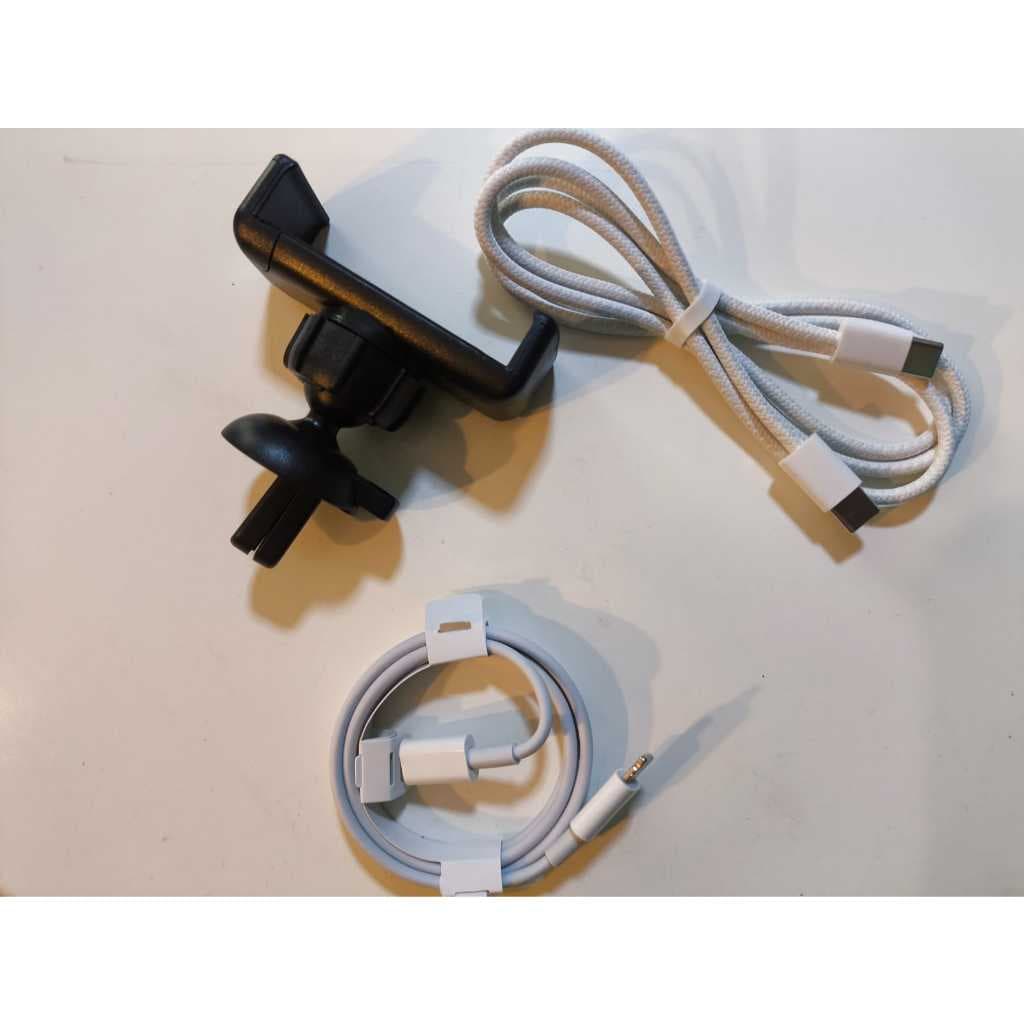 Suporte Veicular Ar + Cabo Tipo-C para Tipo-C Trançado + Cabo Lightning para Tipo-C PRONTA ENTREGA..
