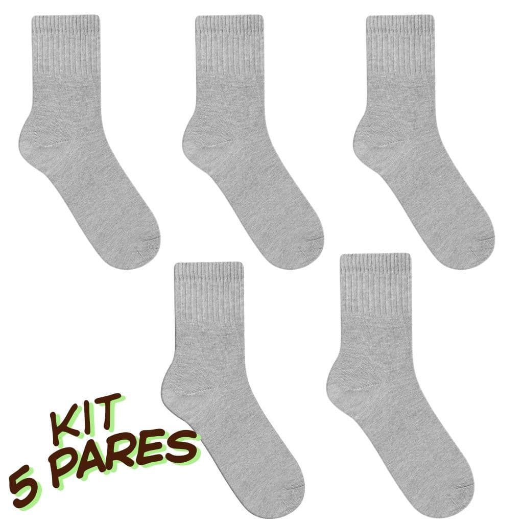 Kit 3 a 6 Pares Meia Tamanho 44 ao 48 Plus, Larga , grande, não aperta