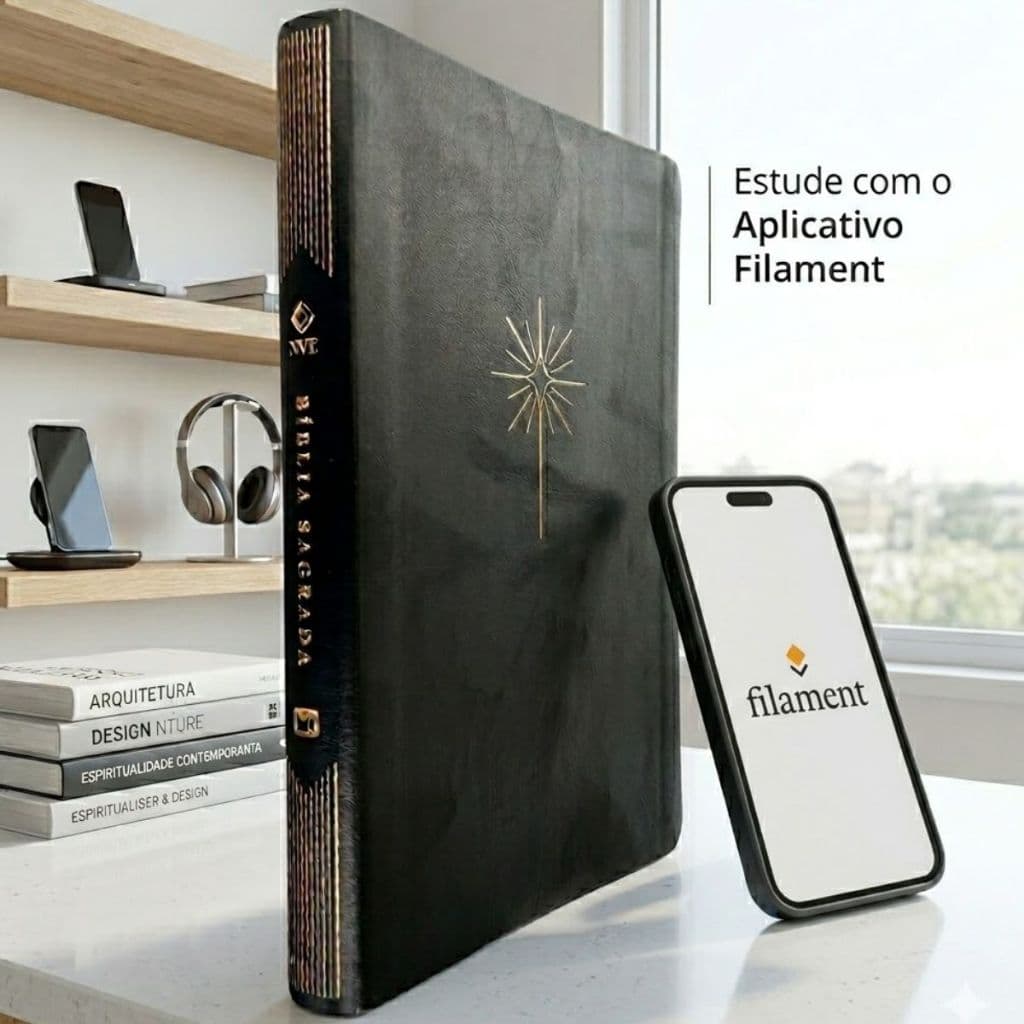 Bíblia Estudo Filament | NVT | Letra Grande | Luxo Preta
