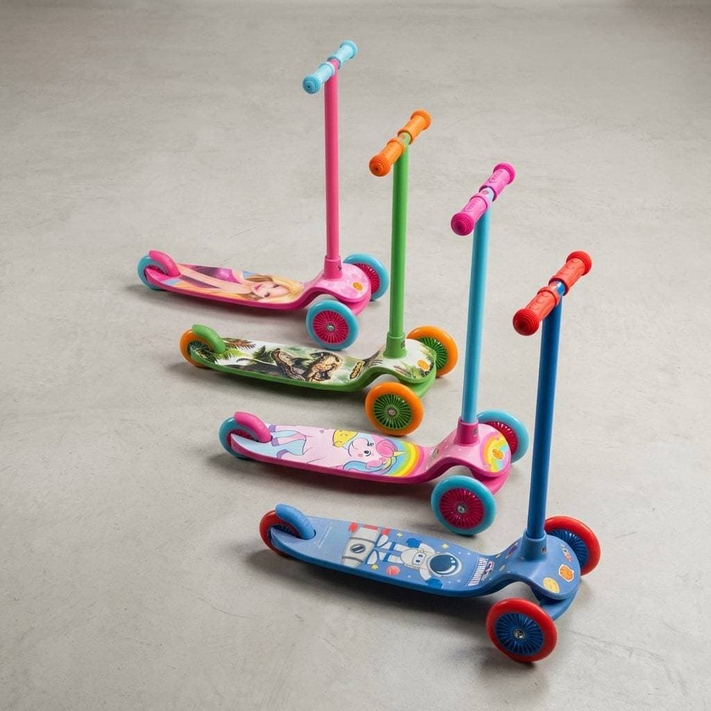 Patinete Slim Infantil Radical Com 3 Rodas Brinquedo Multicolorido