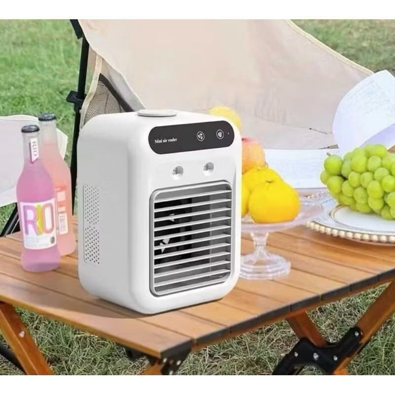 Ventilador Portátil Multifuncional com Umidificador e Sprays