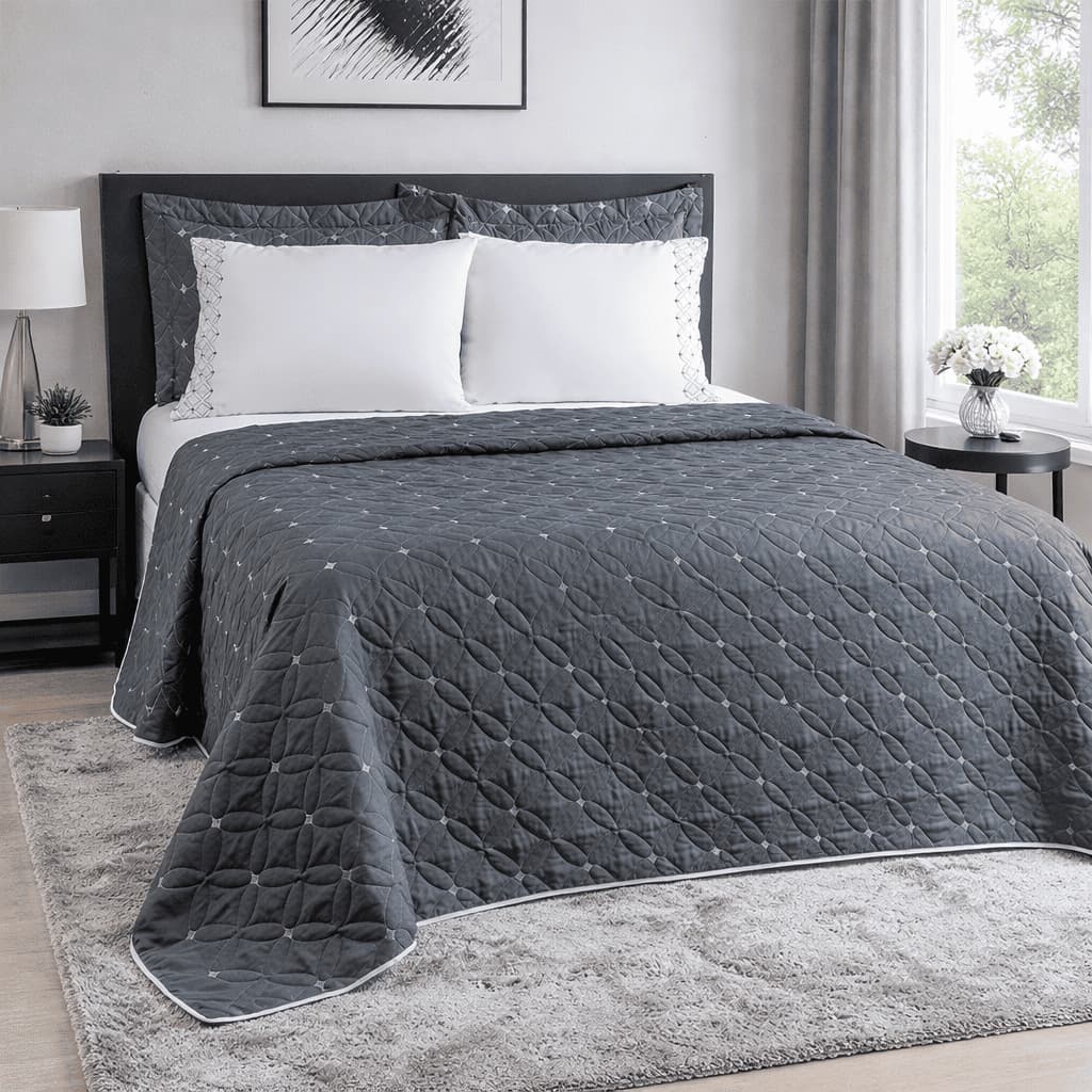 Colcha Cobre Leito Queen 6 Peças Percal 200 Fios Ideale Luxo Vivere