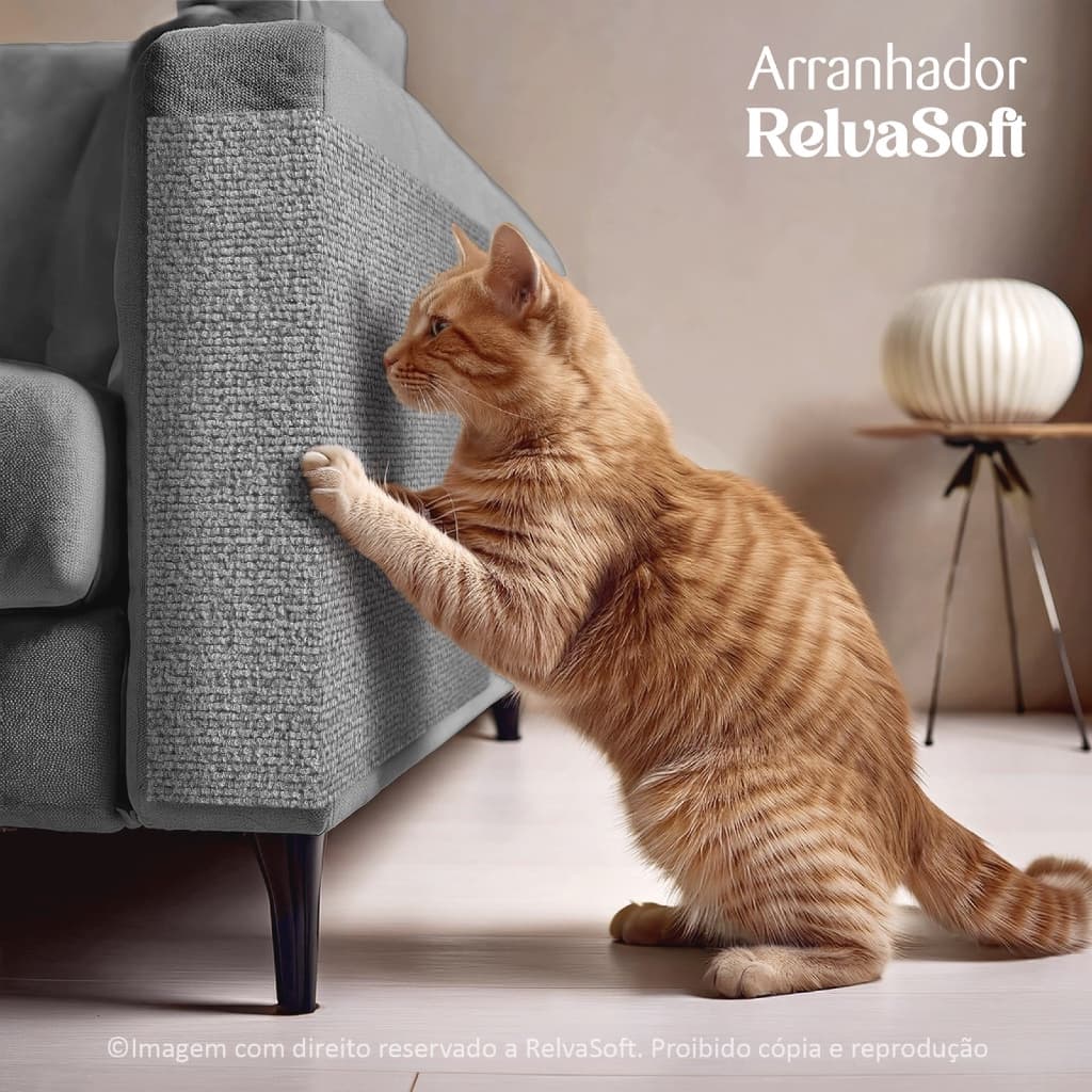 Arranhador Adesivo para Gatos - 100X50cm -  Proteja Sofá e Cama Box Móvel