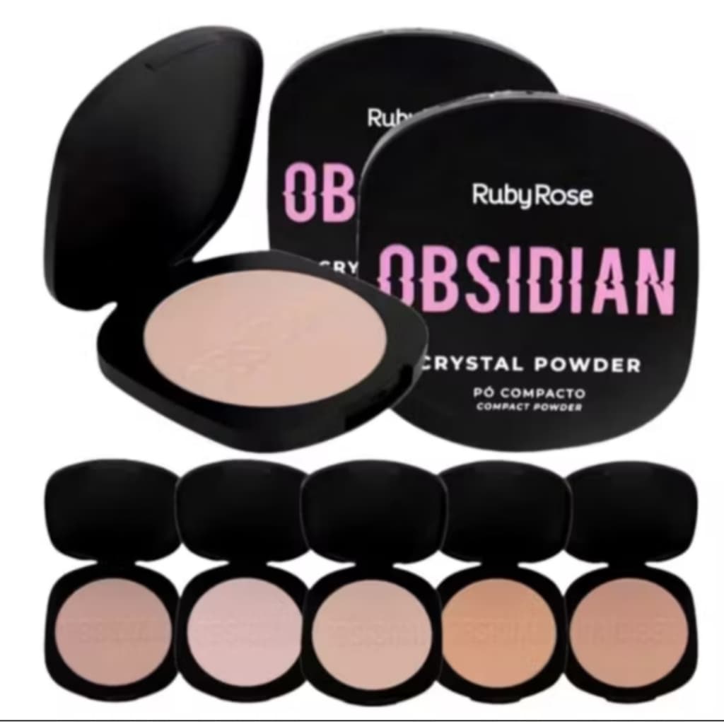 Pó Compacto Crystal Powder Obsidan - Ruby Rose