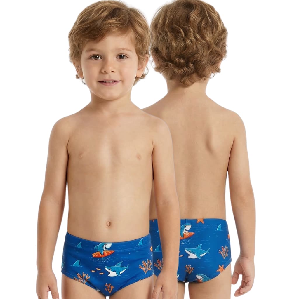 Sunga /cueca de praia/piscina infantil/juvenil do 1 ao 16 anos