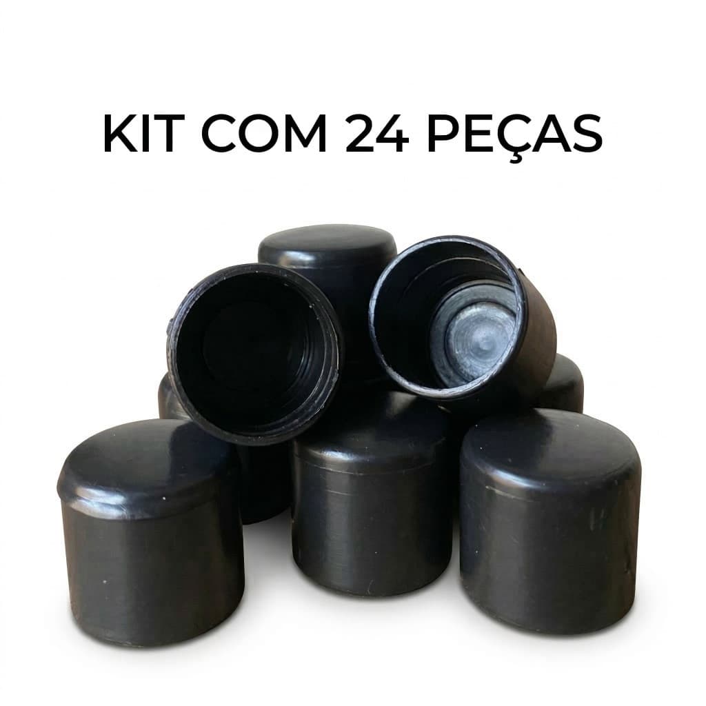 Ponteira para Cadeira 3/4 Protetor de Piso Pé de Cadeira Tubo Metal Anti Risco