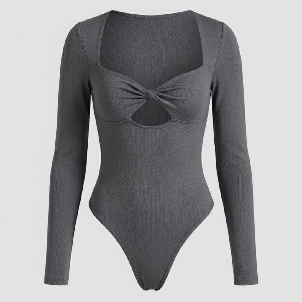 Body Feminino Suplex Nozinho Forro Duplo Premium Com Fecho