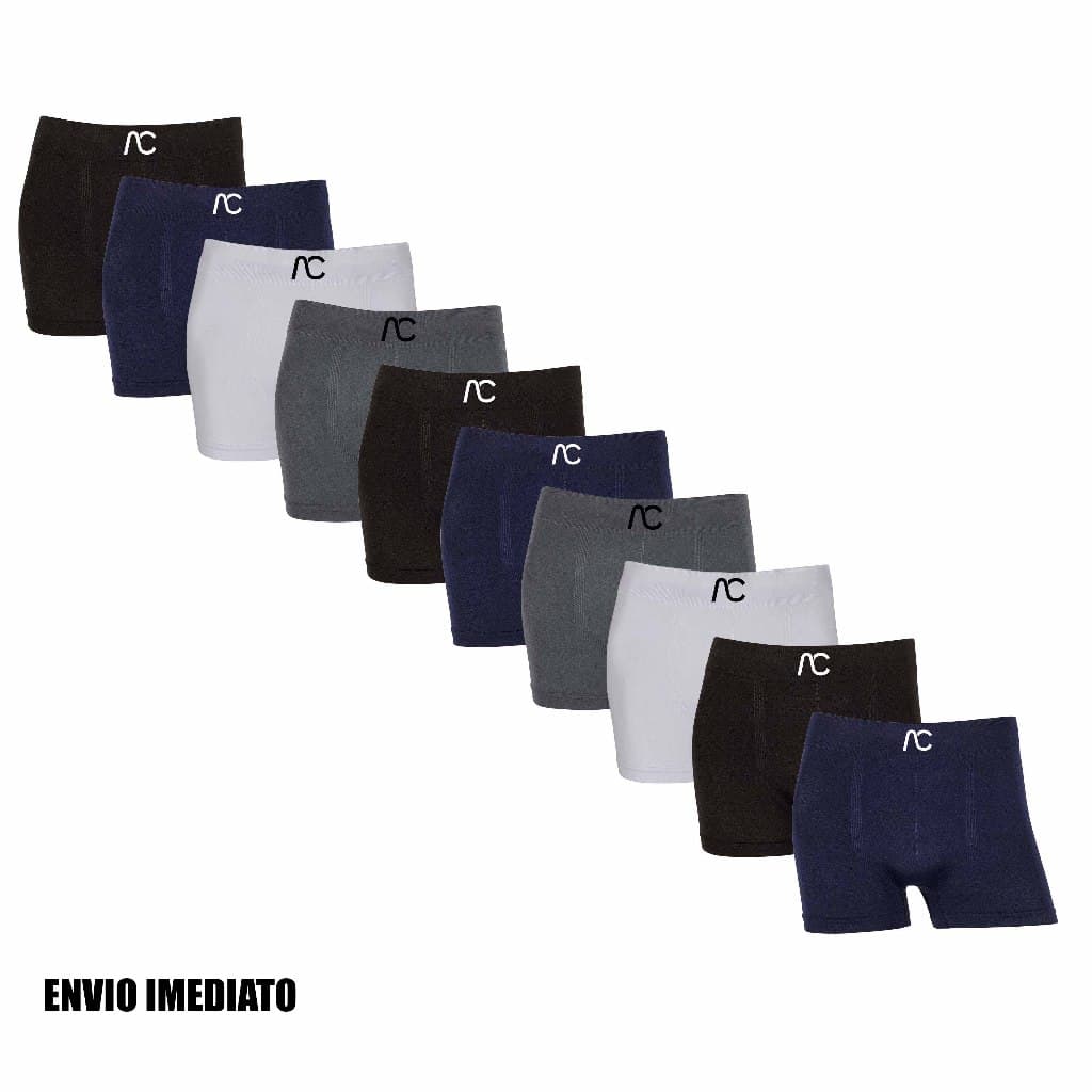 Kit 5 ou 10 cuecas boxer AC & Co Originais Microfibra confortáveis Sem Costura