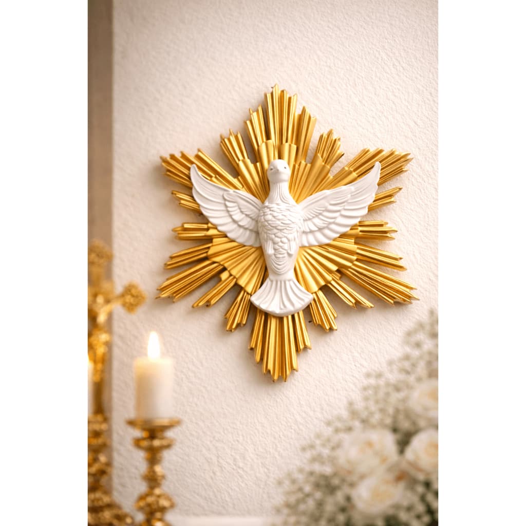 Divino Espírito Santo Pomba da Paz Religiosa Católica Parede Enfeite Igreja Oratorio Decoracao Crista