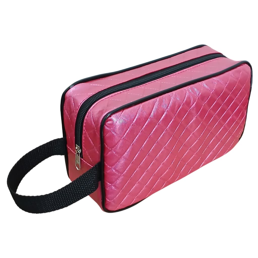NECESSAIRE FEMININA PINK C/ BORDA.