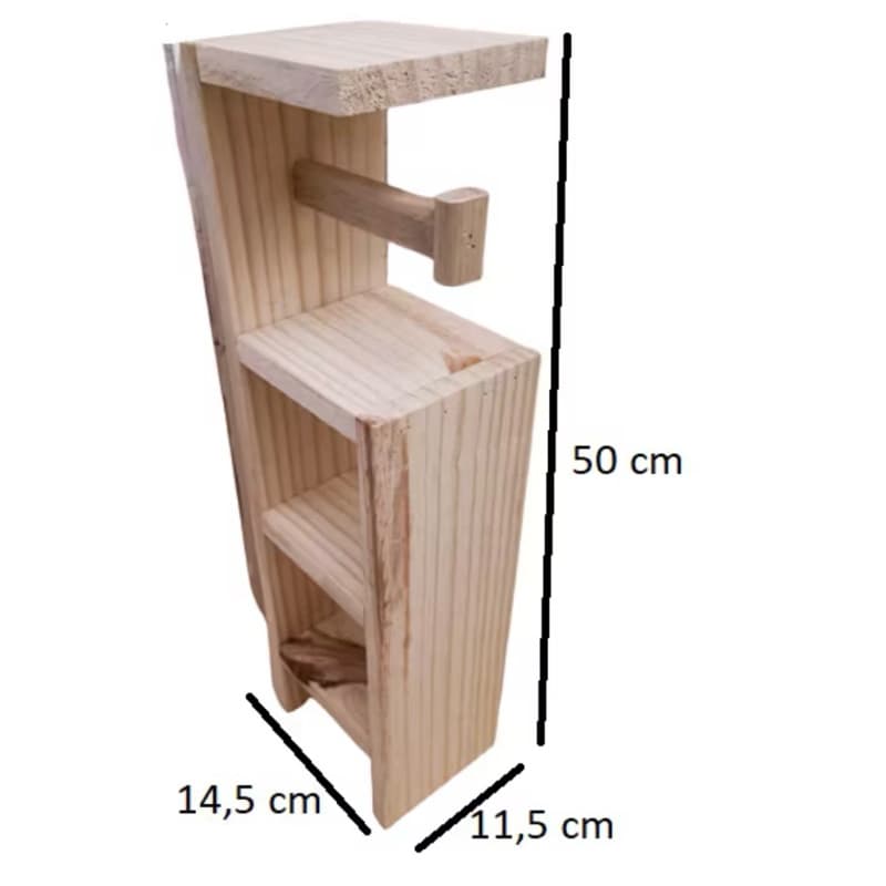 Nicho porta papel higiênico com suporte para 3 rolos Porta papel higiênico organizadores de banheiro decoração banheiro
