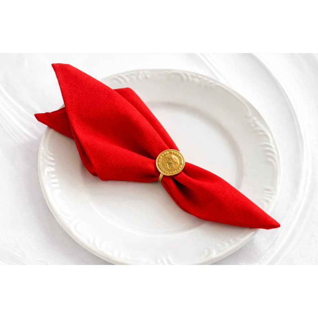 Kit de Natal 10 Guardanapos de boca em Tecido Oxford 40x40 cm com Bainha Mesaposta Decoração de Mesa
