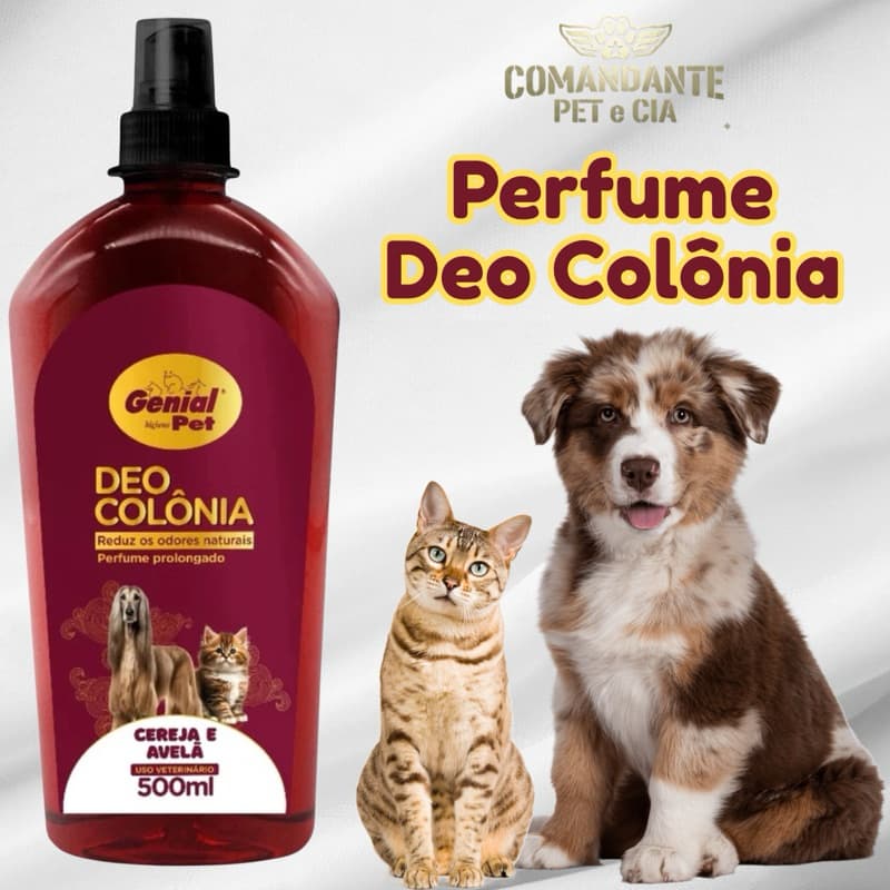 Perfume Deo Colônia Cereja e Avelã Genial Pet - 500ml
