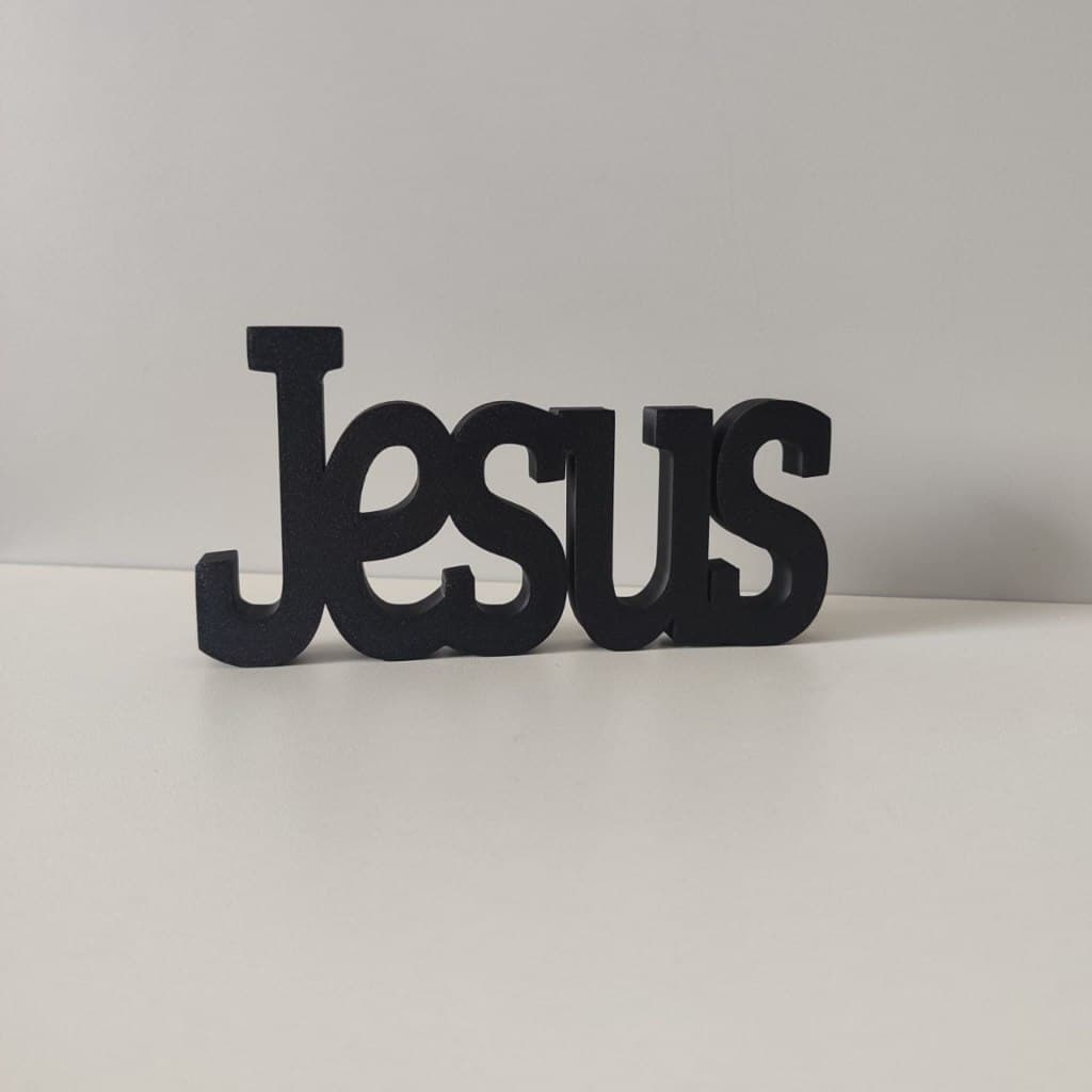 Placa Decorativa JESUS Decoração Páscoa Religião Elegante Minimalista e cheio de significado