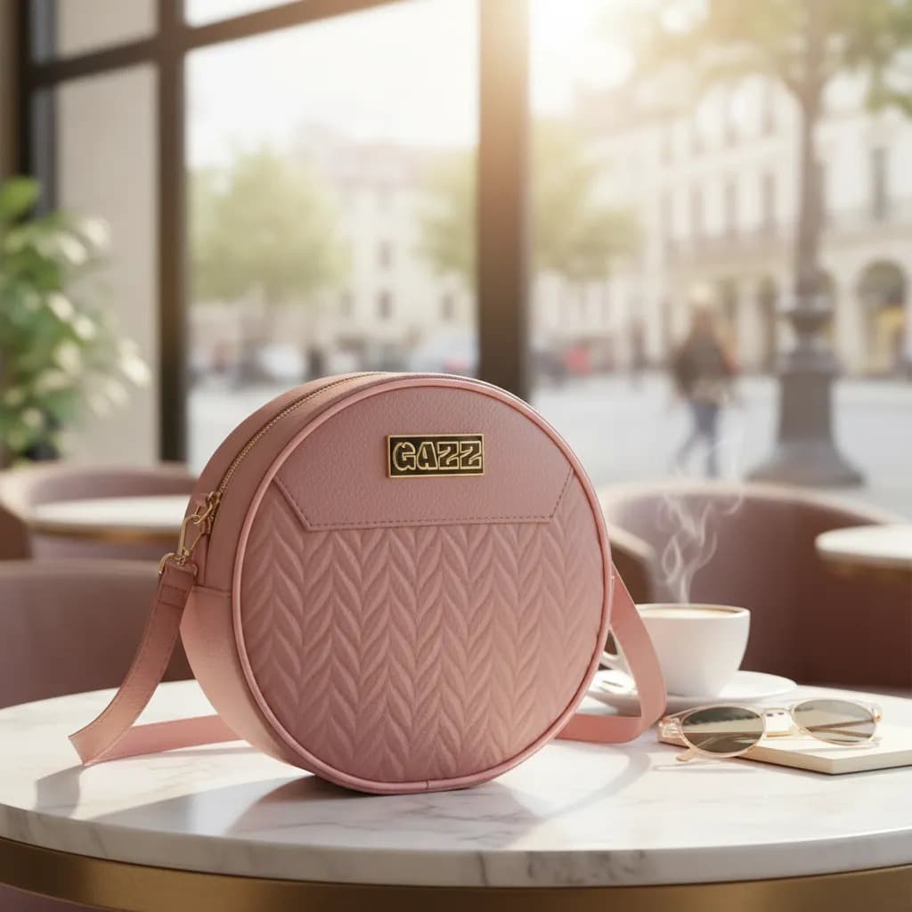 Bolsa Transversal Pequena Retro Redonda Compacta Elegante Dia Dia Trabalho Promoção