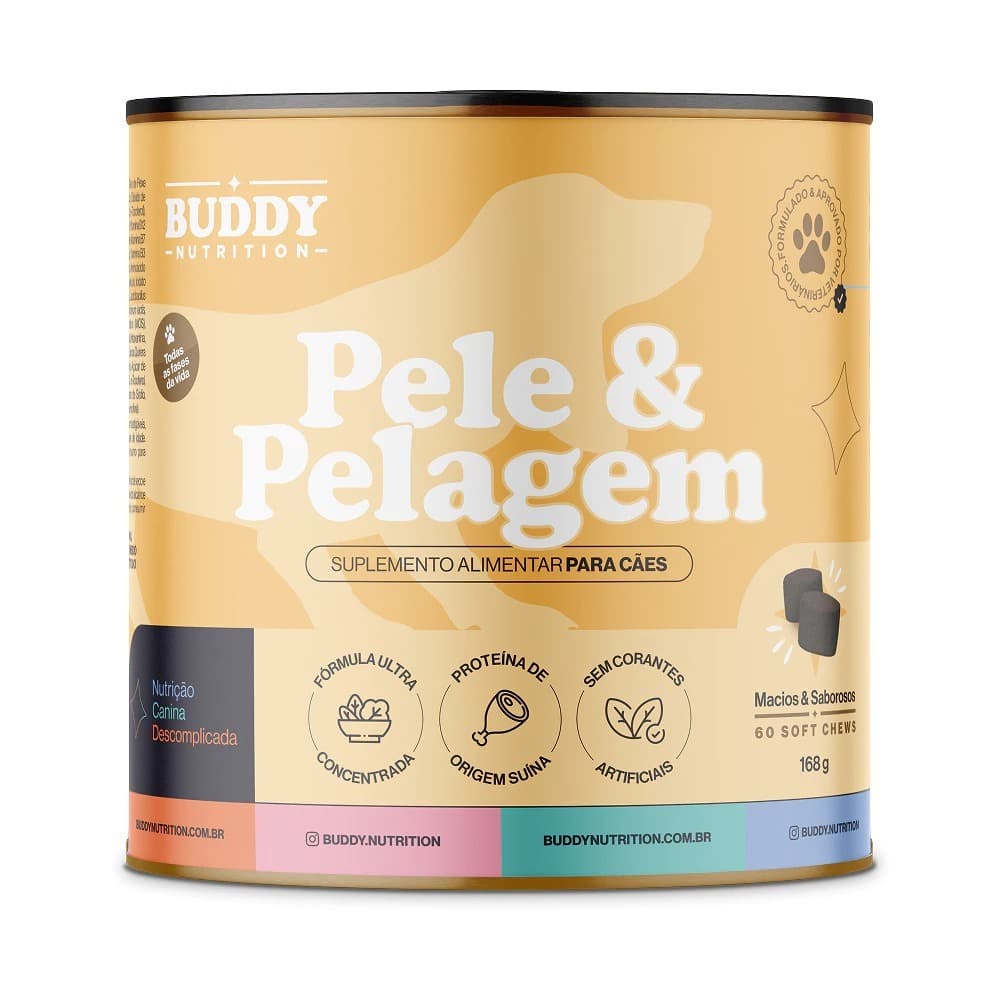 Suplemento para câes Pele e Pelagem Buddy Nutrition 168g