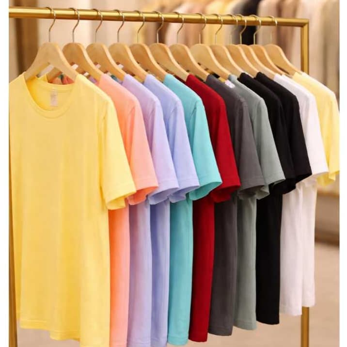 Kit com 5 Camisetas Algodão Premium Básicas | Lindas Cores | Leves e Confortáveis | Tam. P ao GG | PROMOÇAO IMPERDÍVEL