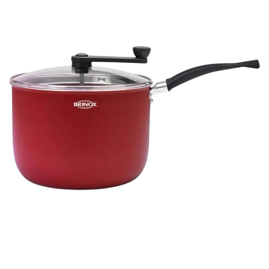 Pipoqueira Brinox Antiaderente Ceramic Life Rainbow Ø20cm 4,2 Litros Cereja