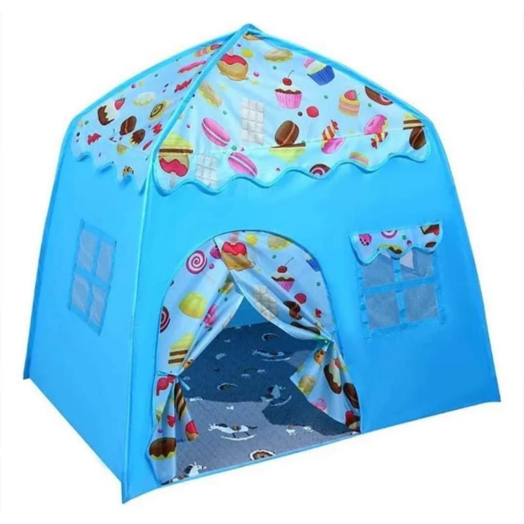 Barraca Infantil Docinho Chocolate Tenda Toca Casinha Resistente Dobrável - Rosa e Azul + Bolsa Top
