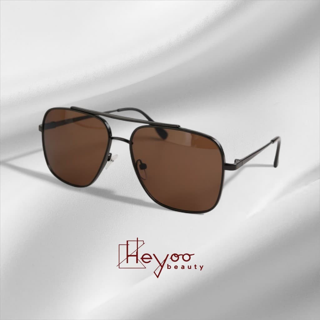 Heyoo Óculos de Sol Aviador Grande Lente Polarizados | Proteção UV400 | Estilo Unissex — Elegância e Segurança