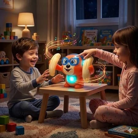 Brinquedo Interativo Infantil Animal Movimento Toque Som Sensor Desenvolvimento Diversão Educativo
