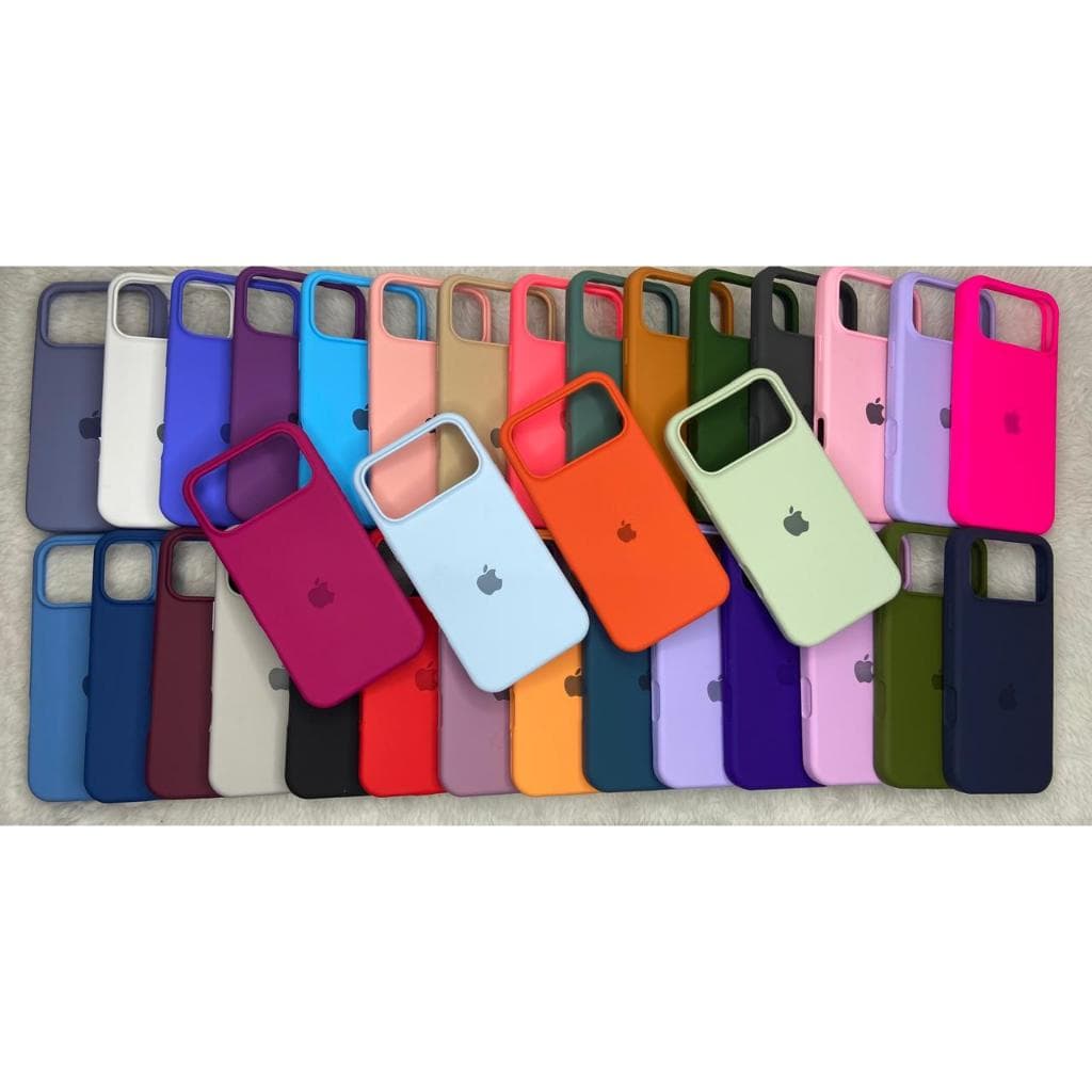 CAPA CAPINHA CASE PARA IPHONE 17 PRO MAX  A SILICONE INTERIOR AVELUDADA COM CÂMERA ABERTA