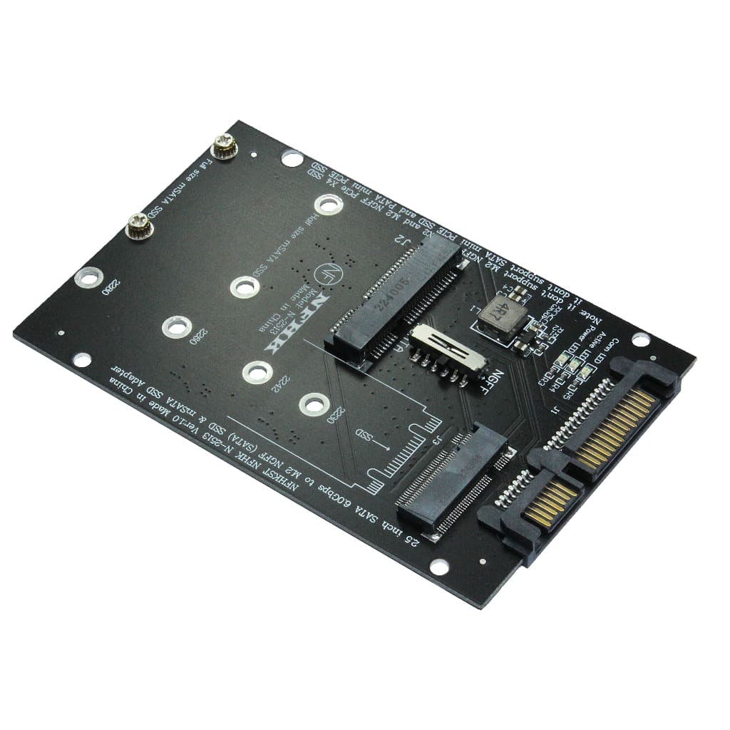 Adaptador de SSD M.2 NGFF e mSATA Para Sata 3.0 6gbps
