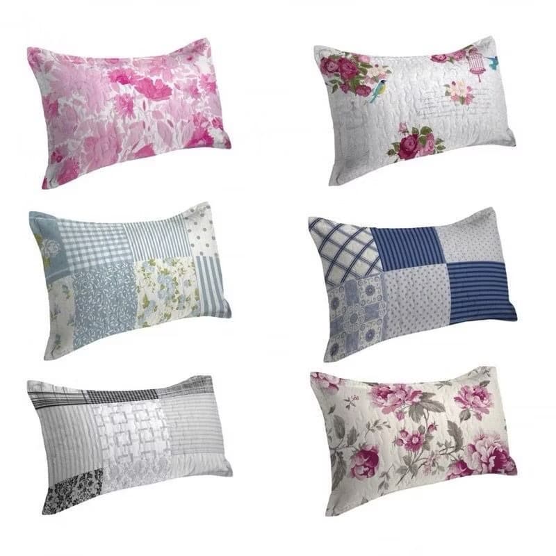 Kit 6 Travesseiros Matelado Cheio Fofo e Macio Estampas Sortidas 50 CM X 70 CM Casa e Conforto Decoração Lar