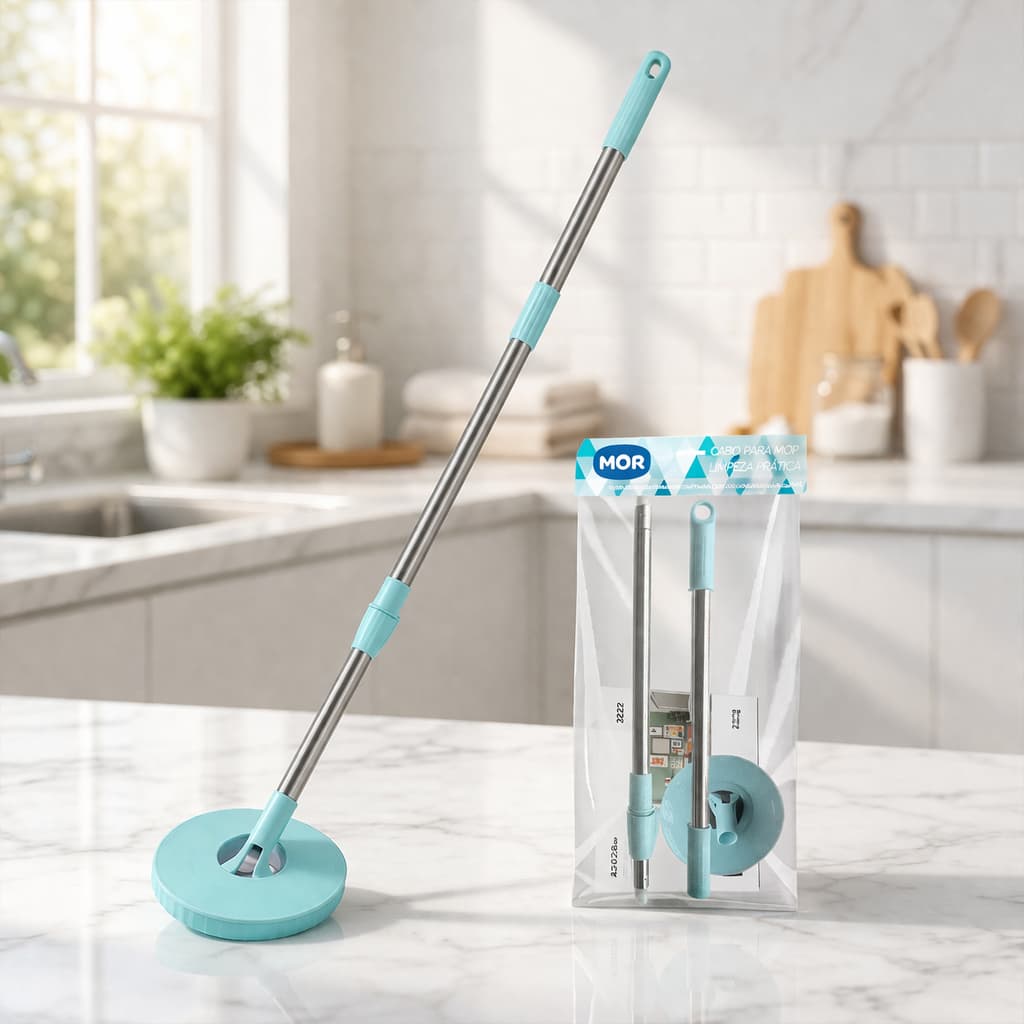 Esfregão Mop Refil Giratório Esfregão Mais Resistente Sem Balde -  Mor