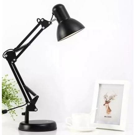 Luminária Abajur De Mesa Articulada Base e Garra 2 Em 1 Luminária Fixar