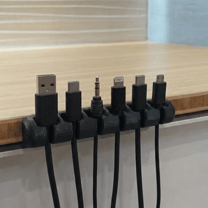 Organizador de Cabos Mesa - Suporte para cabos de Carregador USB Cabos Celular Fios PC Gamer