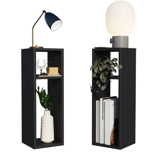 Criado Mudo Mesa Lateral Safira Compacta 20x20x60cm – Moderna e Funcional