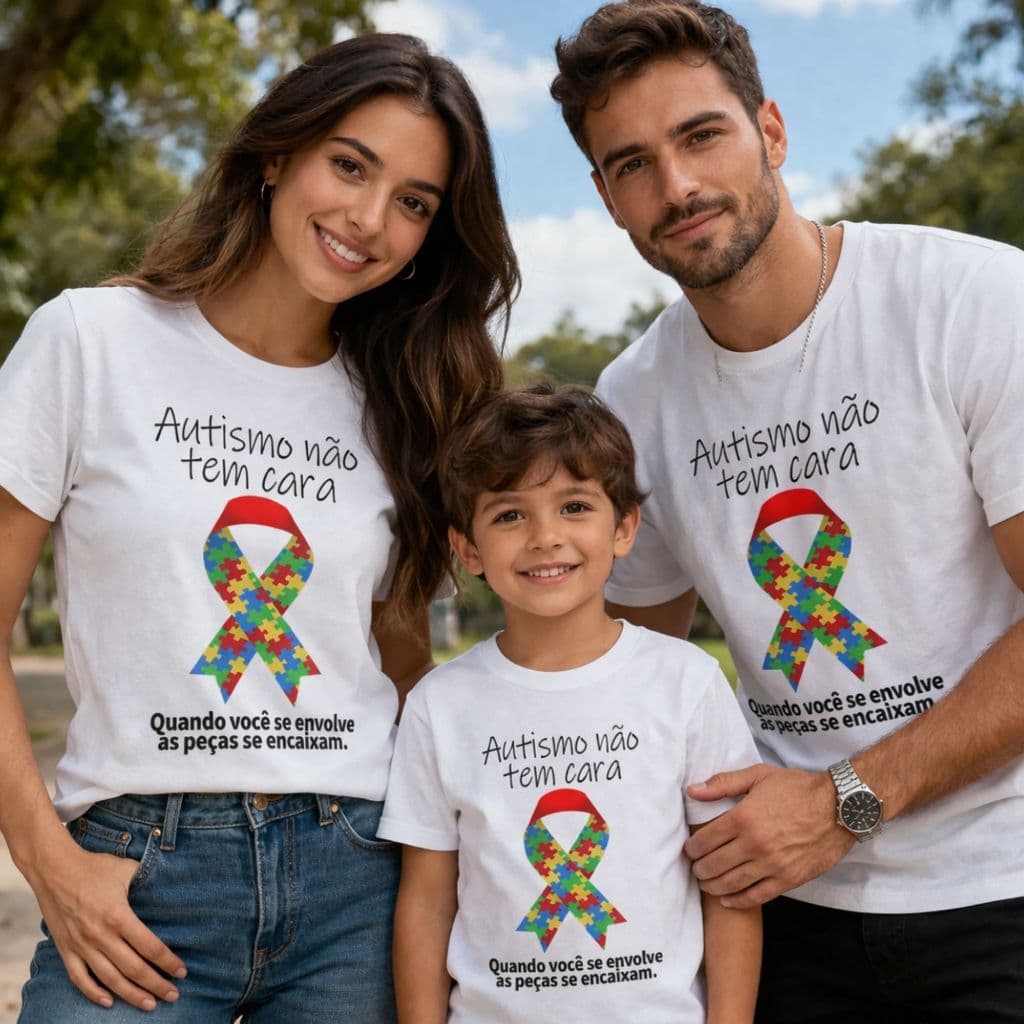 camisetas adultas e infantil unisex autista dia mundial do autismo apoio a essa causa direitos inclusao amor respeito