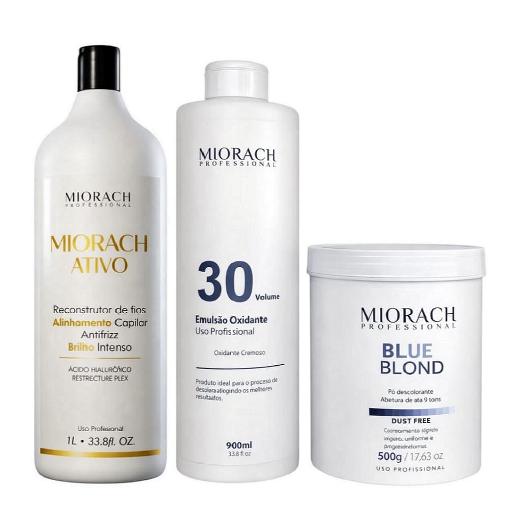 Miorach Selagem 1l + Kit Descolorante Blue Blond 3x1.NF