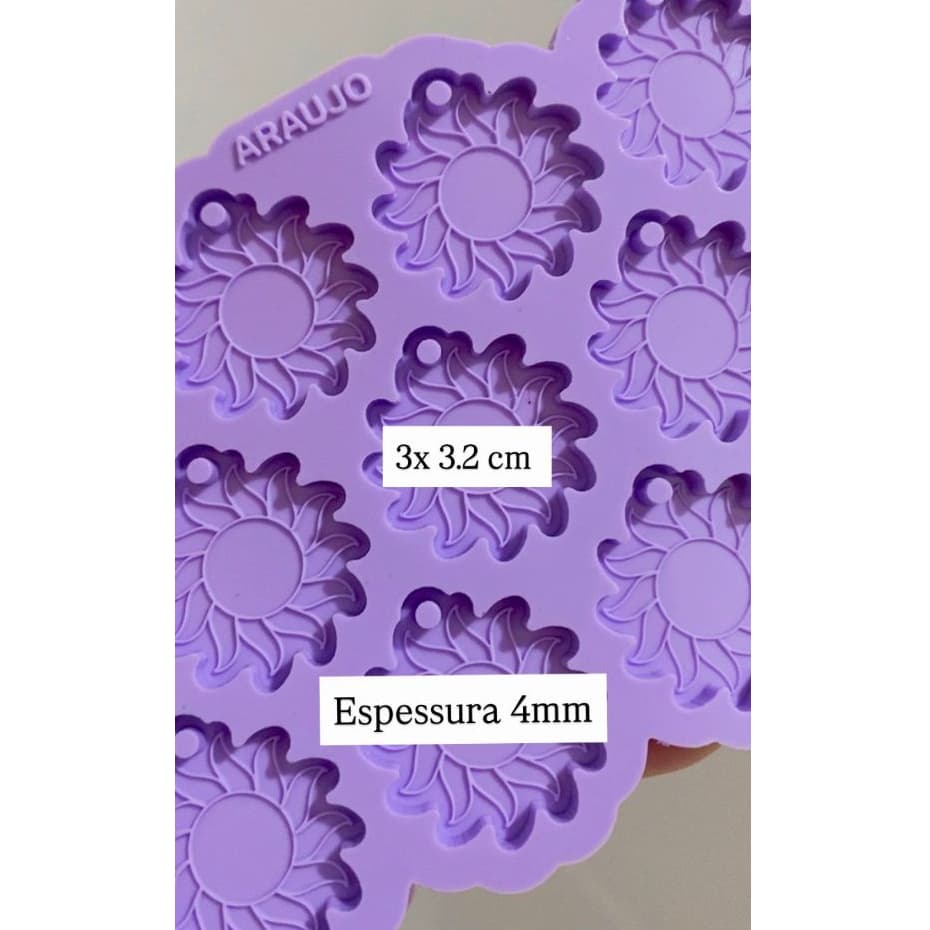 Molde de Silicone Paleta Sol