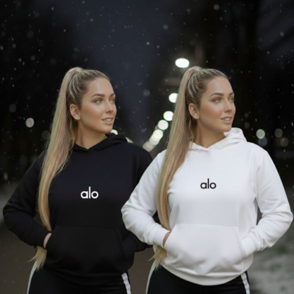 Kit 2 Blusa de Frio Feminina Moletom Canguru Estampada Yoga Envio Imediato