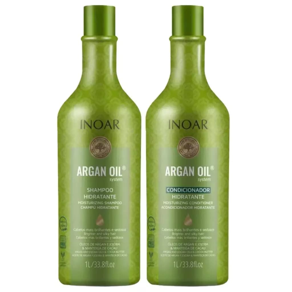 Kit Inoar Argan Oil System Shampoo 1L & Condicionador1L