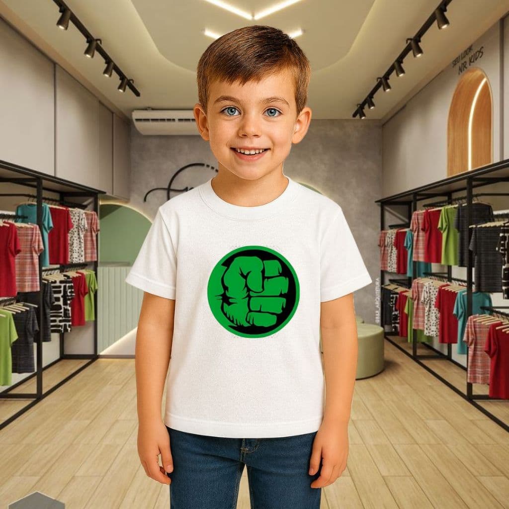 Camiseta Infantil Pra Criança Camisa 100% Algodão Premium Huck Super Herói