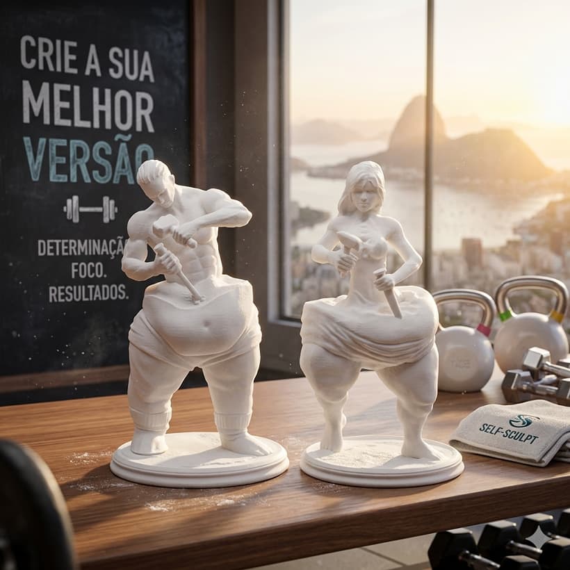 ESCULTURA MOTIVAÇÃO FITNESS  – TRANSFORME-SE TODOS OS DIAS | Esculpindo Seu Corpo