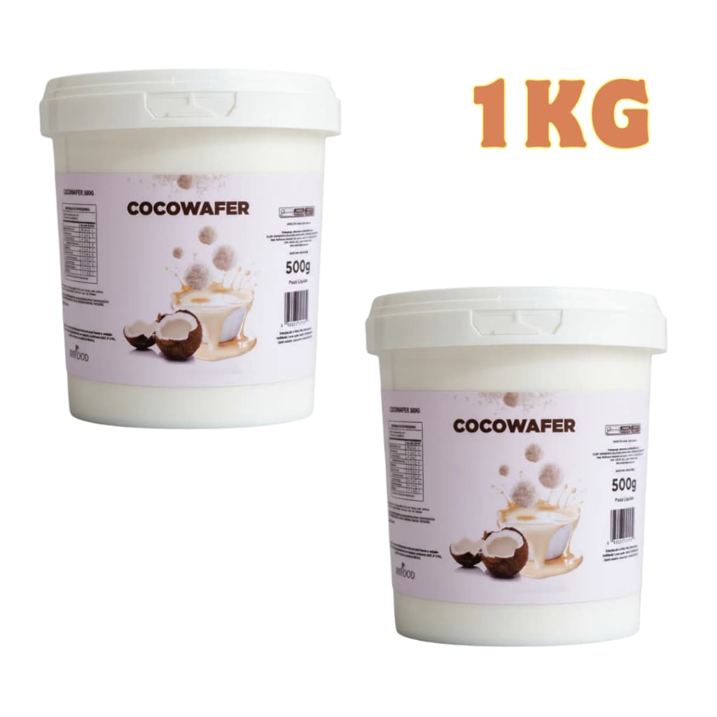 Kit 2 Potes Creme Recheio Pasta Pistache Cocowafer ChocoLeitinho Açaí Pizza Torta Pipoca Sorvete Confeitaria 500g