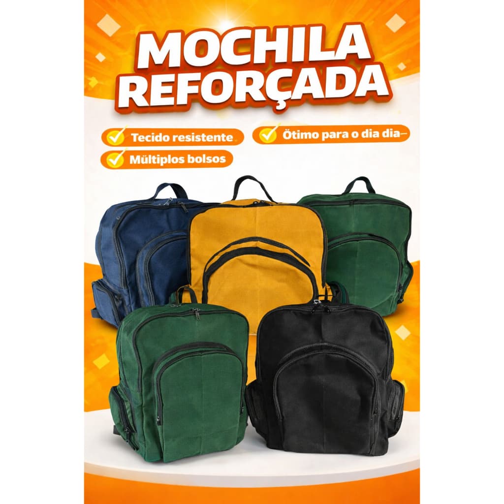 MOCHILA DE LONA RURAL TRANSBORDO USINA TAMANHO P
