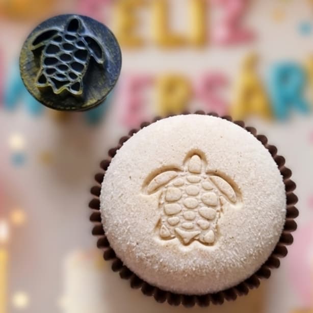 Carimbo Tartaruga para Docinhos Brigadeiro Confeitaria Personalize Seus Doces com Precisão