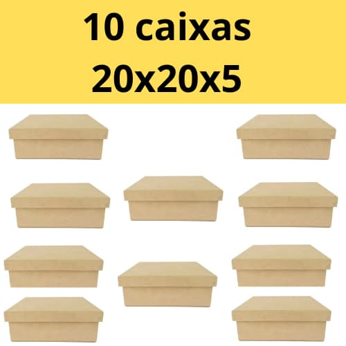 10 Caixa 20x20x5 presente em MDF Cru 20x20x5 Padrinhos Convite Presente ,lembrancinhas cx 20x20 10 quantidades