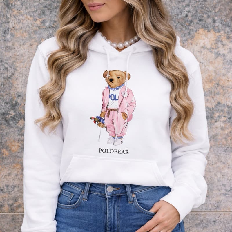 Moletom Canguru  Capuz Canguru  Polo Bear Confortavel