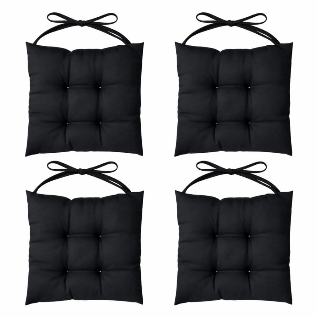 Kit 4 Almofada 40x40cm Assento para Cadeira banco chão Futon Oxford premium liso