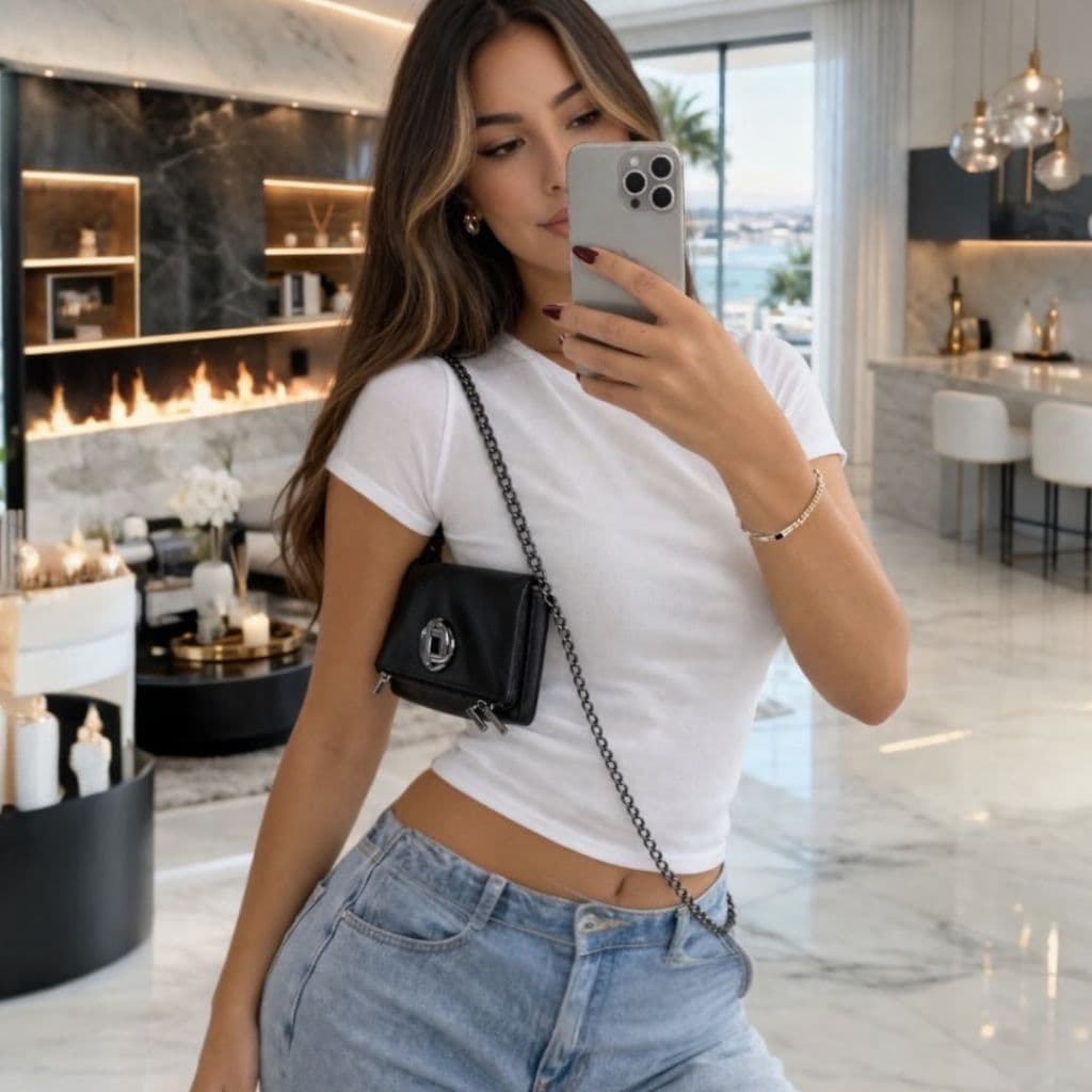 Bolsa feminina tendência 2026 estilo it girl ombro minimalista luxo acessível corrente fashion
