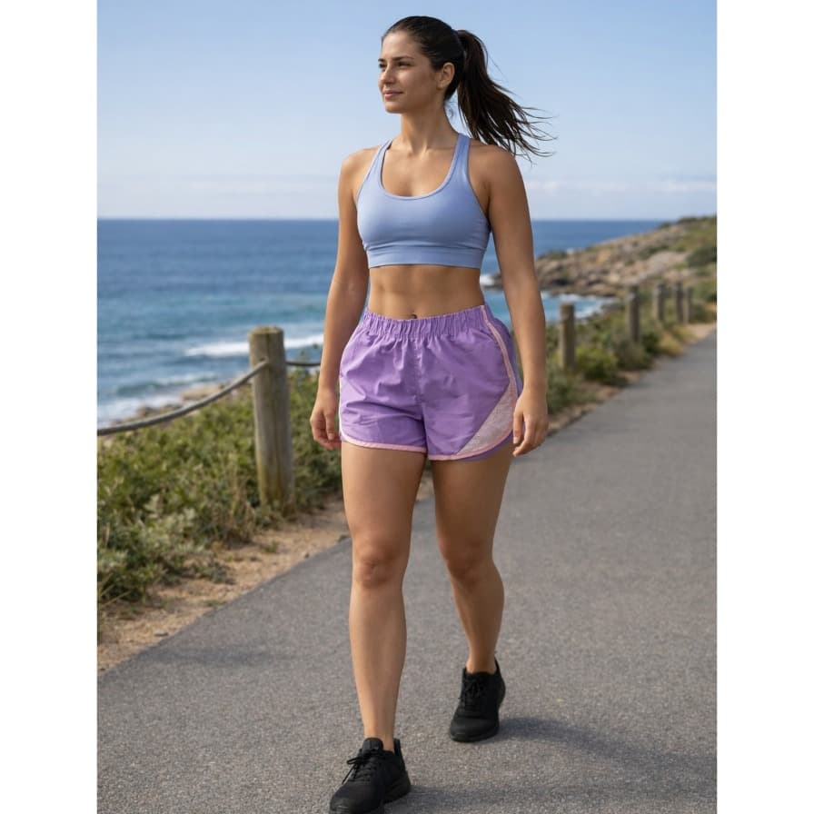 Kit 3 Short Feminino Fitness Tactel Leve Confortavel Treino Academia Corrida Cores Sortidas