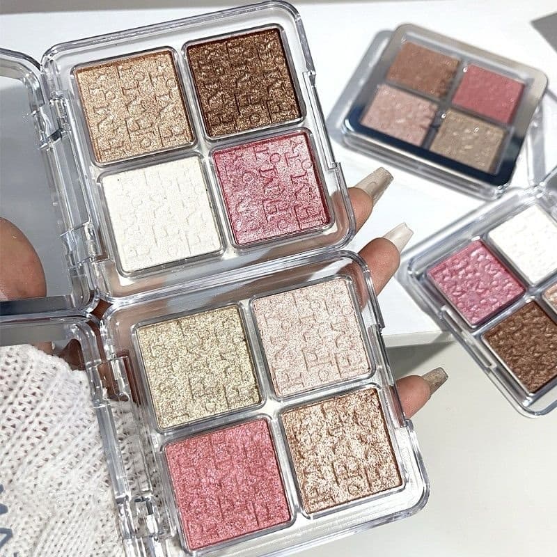 Paleta de Iluminadores FAMOTY 4 cores, multifuncional Original - A PRONTA ENTREGA