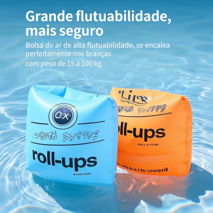 Boia de Braço Infantil Inflável Braçadeira Indicado para Natação Piscina Praia Criança 22Cm