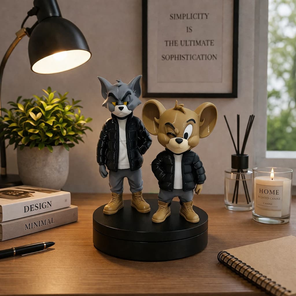 Tom & Jerry Urban – Miniaturas Geek Colecionáveis | Impressão 3D PLA | Variações Jerry